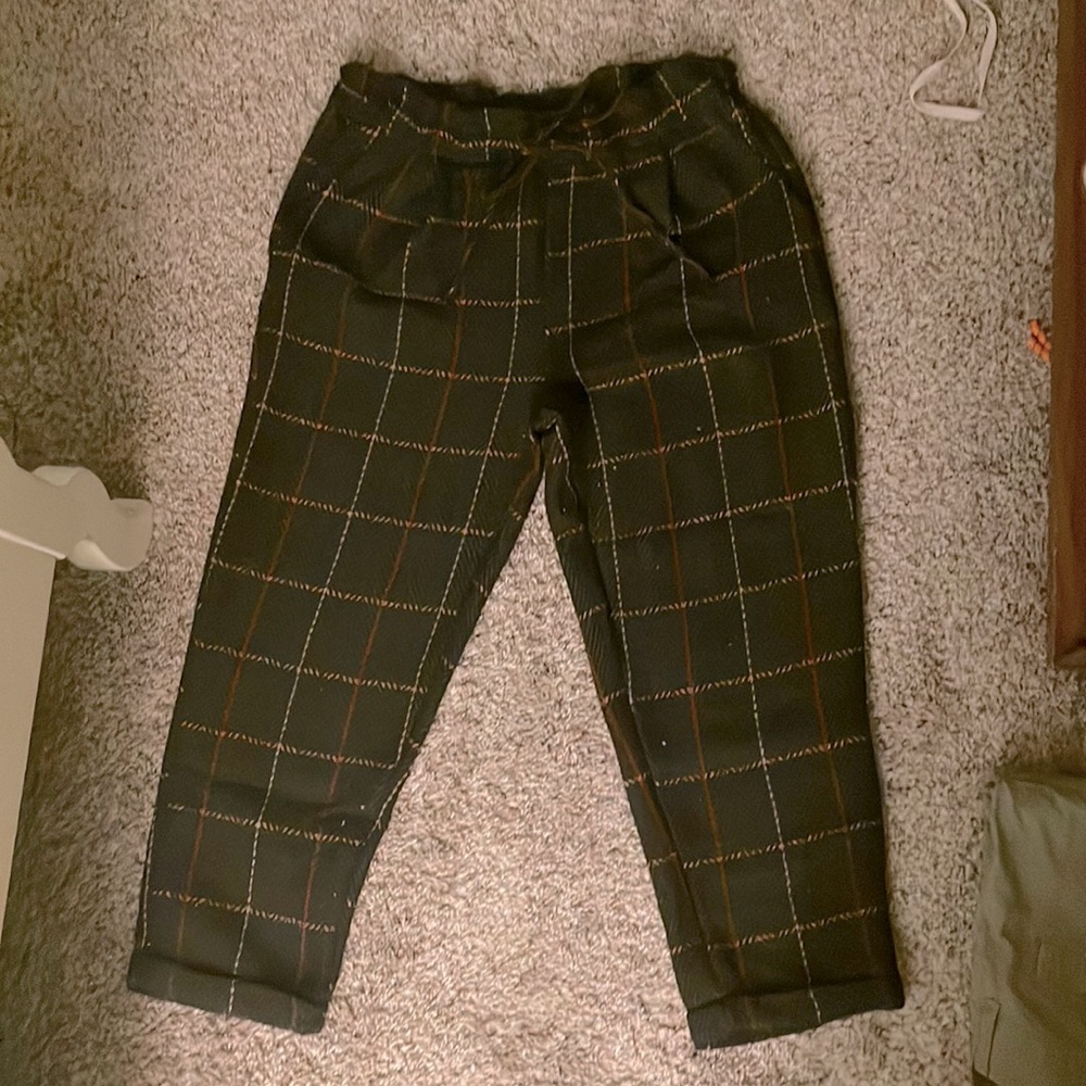 Hyfve pants! Black red and yellow plaid!